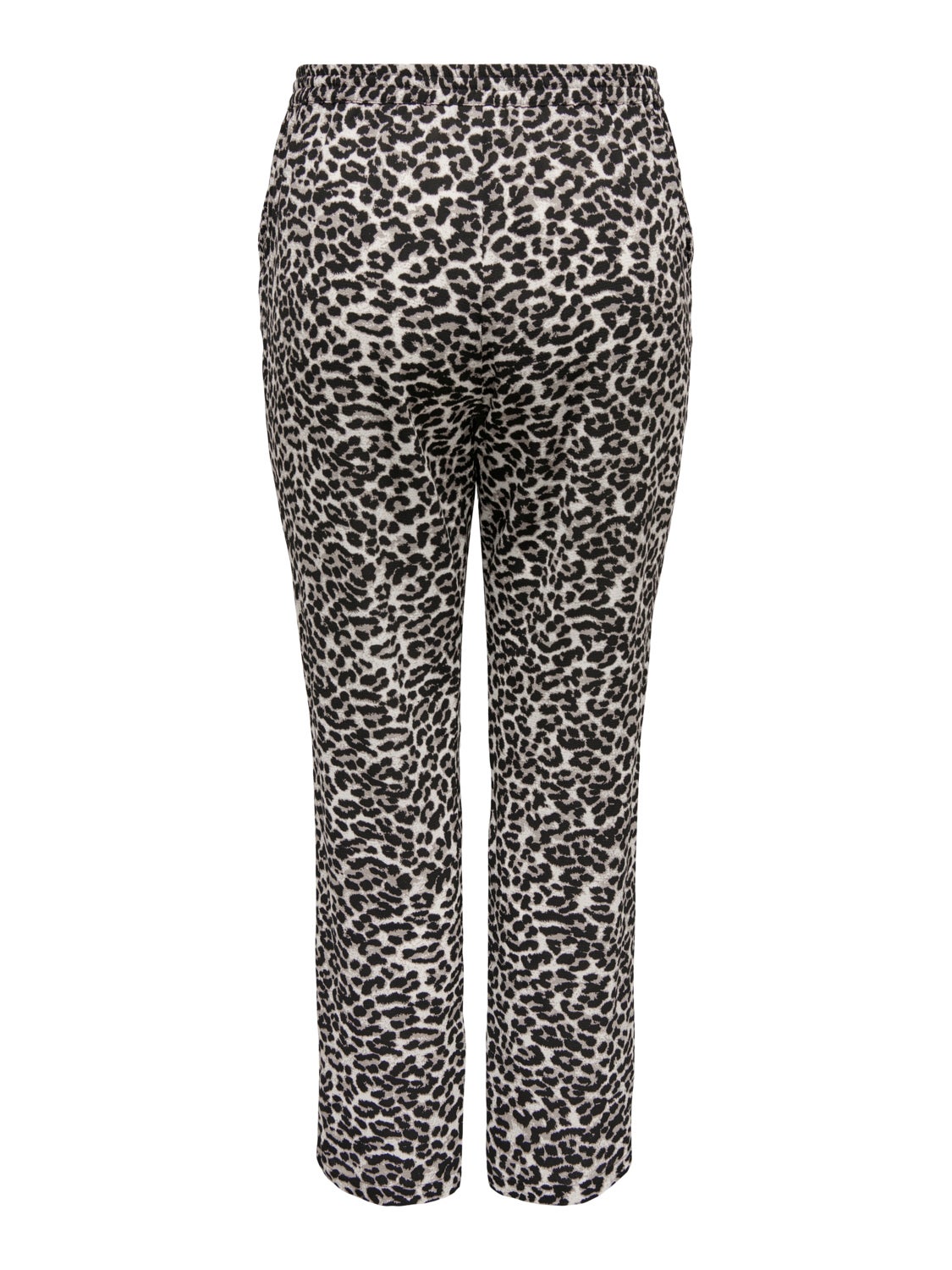 Curvy leo print trousers