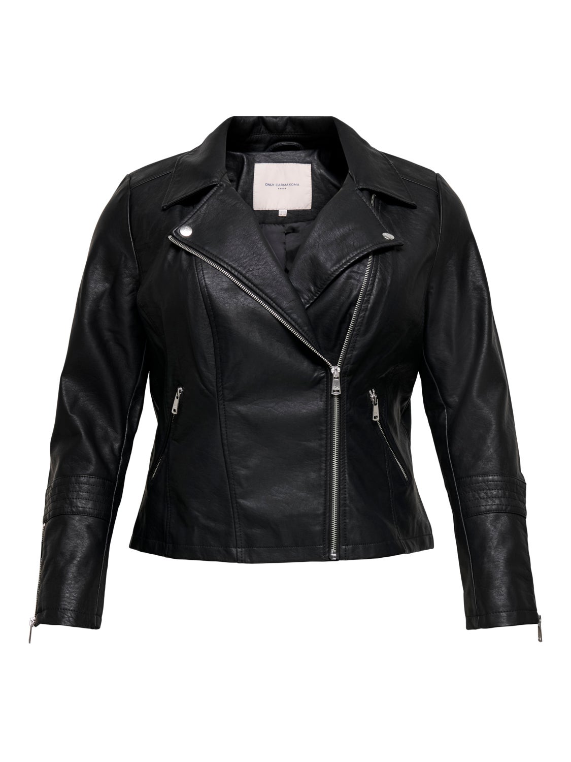 Curvy biker Faux Leather Jacket