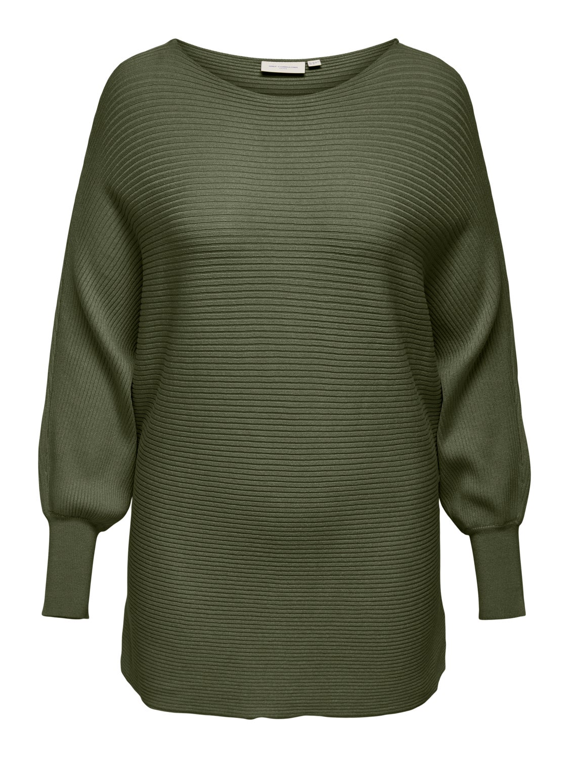 Curvy rib structured Knitted Pullover