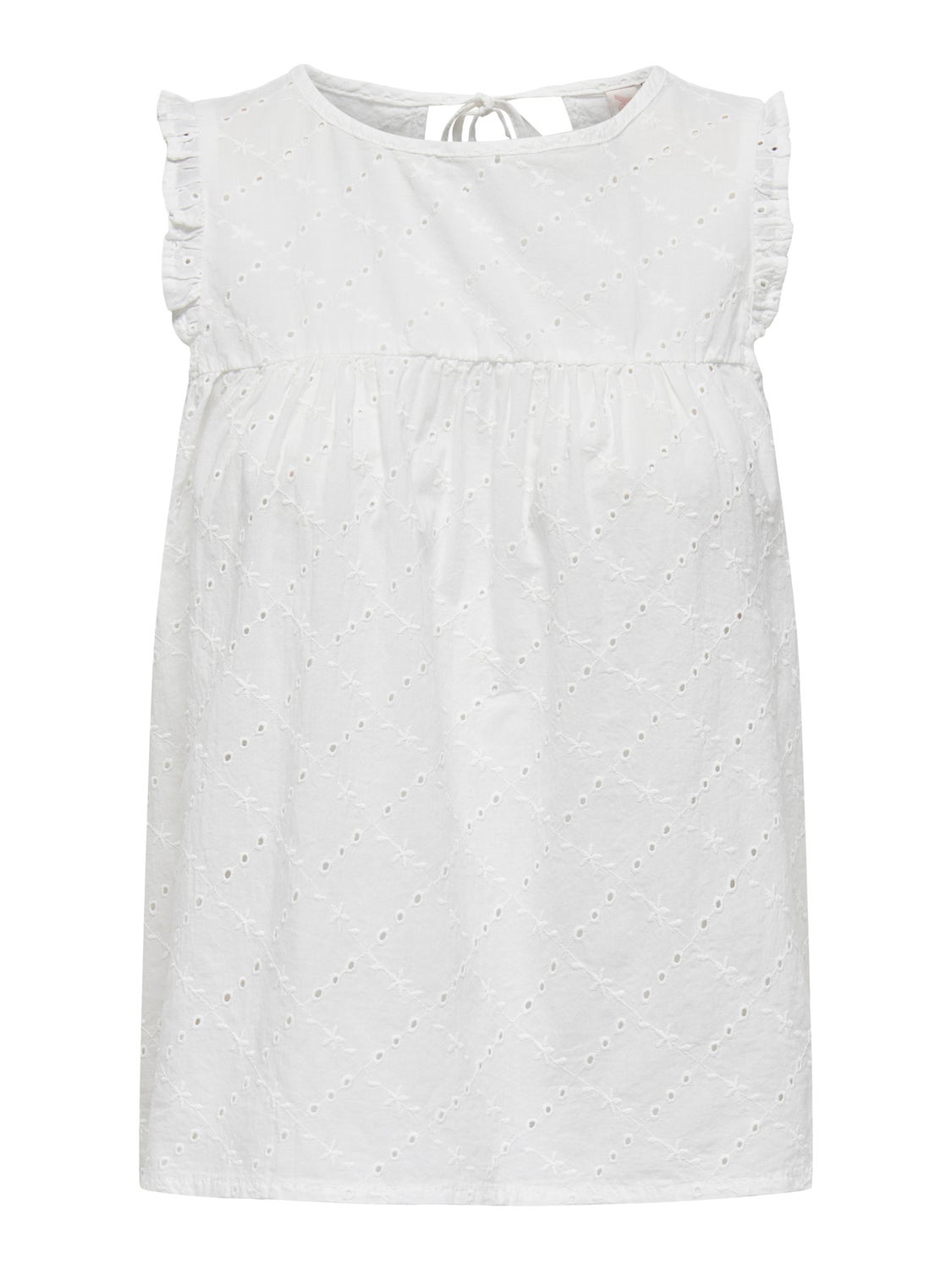 Sleeveless top with lace detail