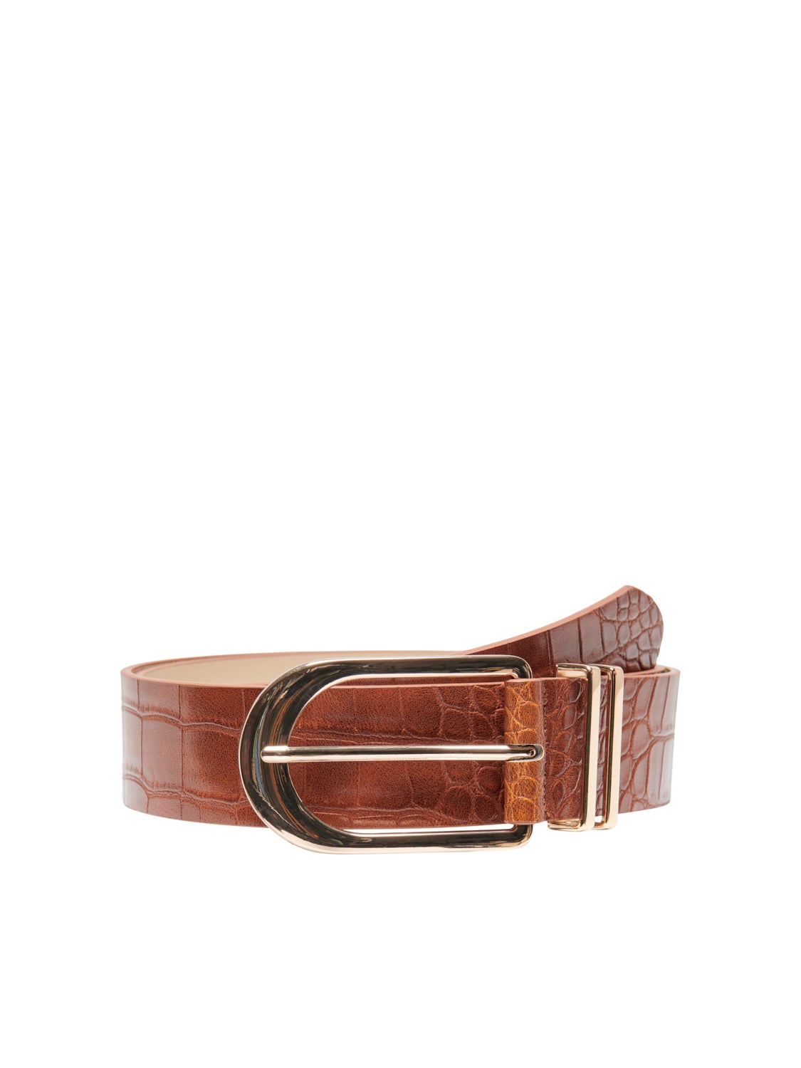 Faux leather belt