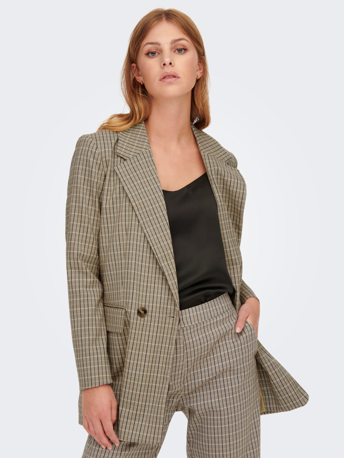 Checked Blazer
