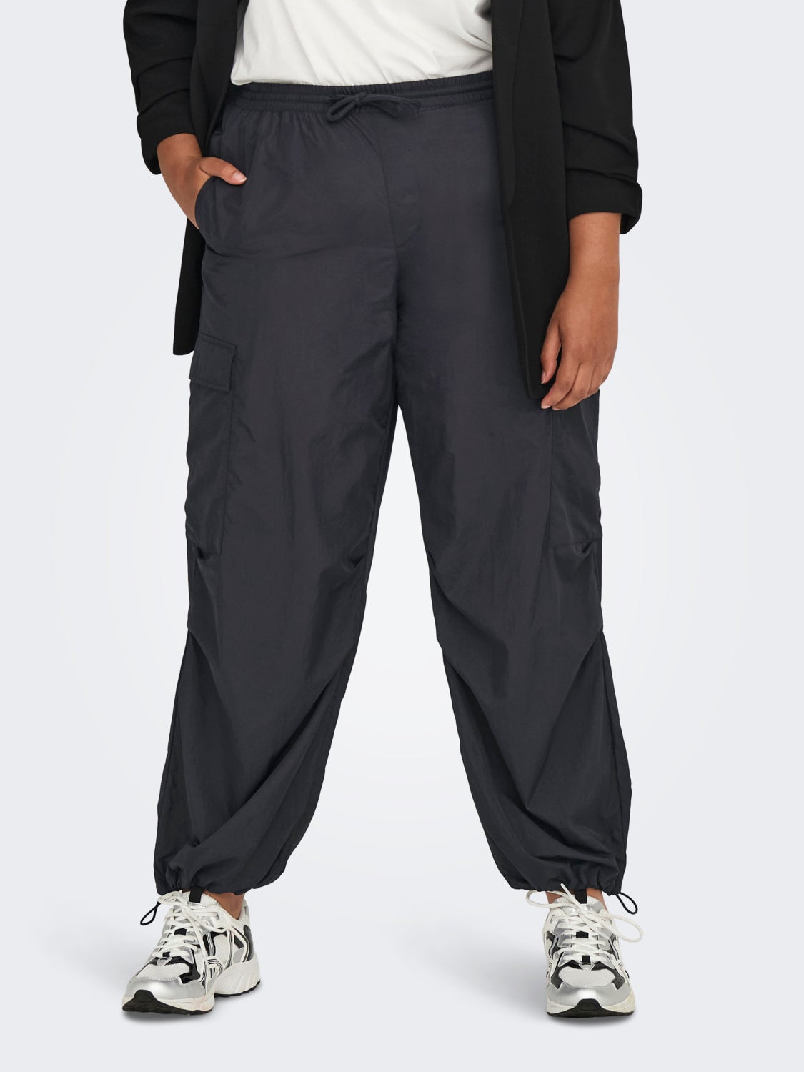 Curvy Parachute Cargo Pants