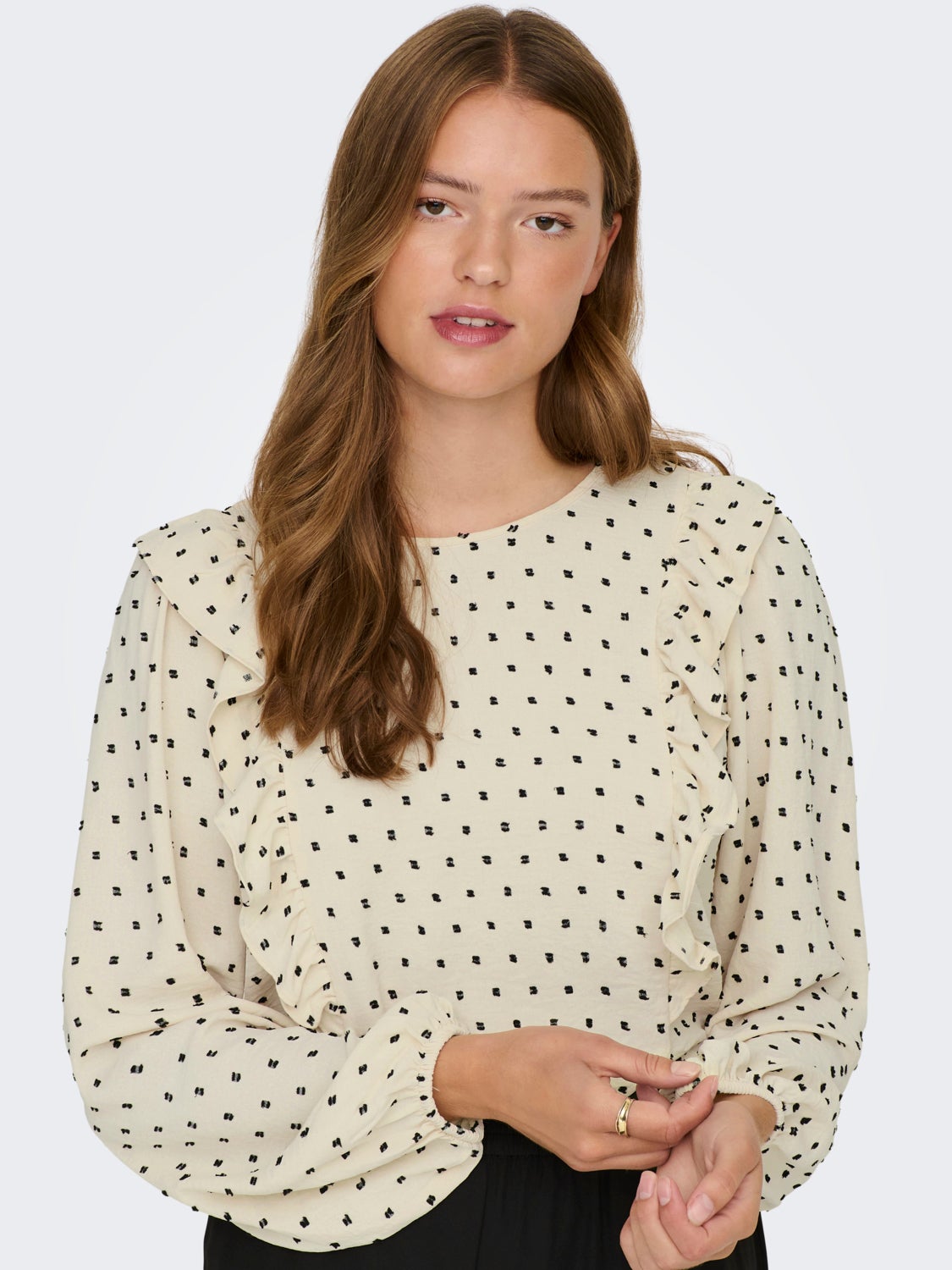 Frill Long Sleeved Top