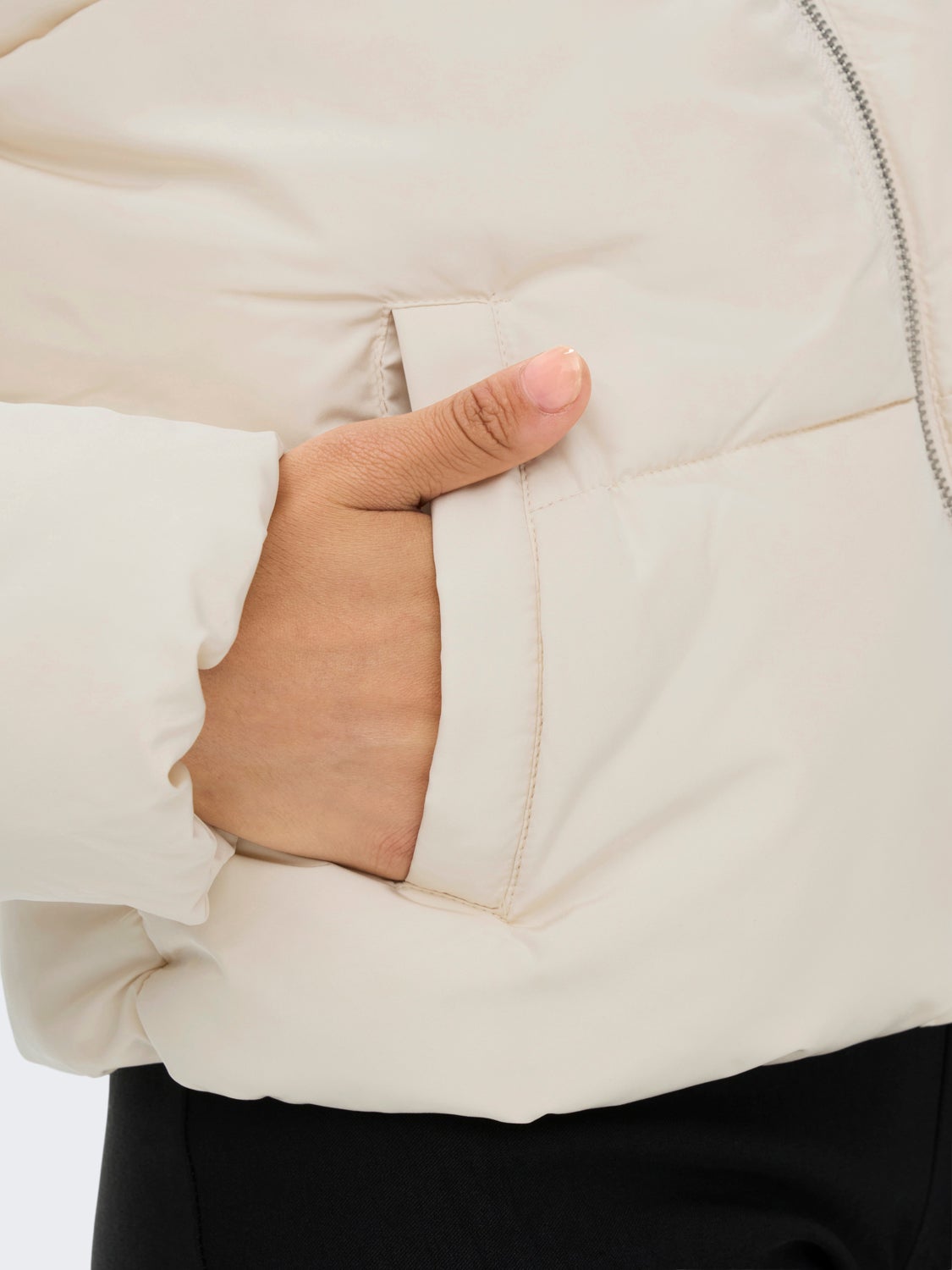 High neck short jacket