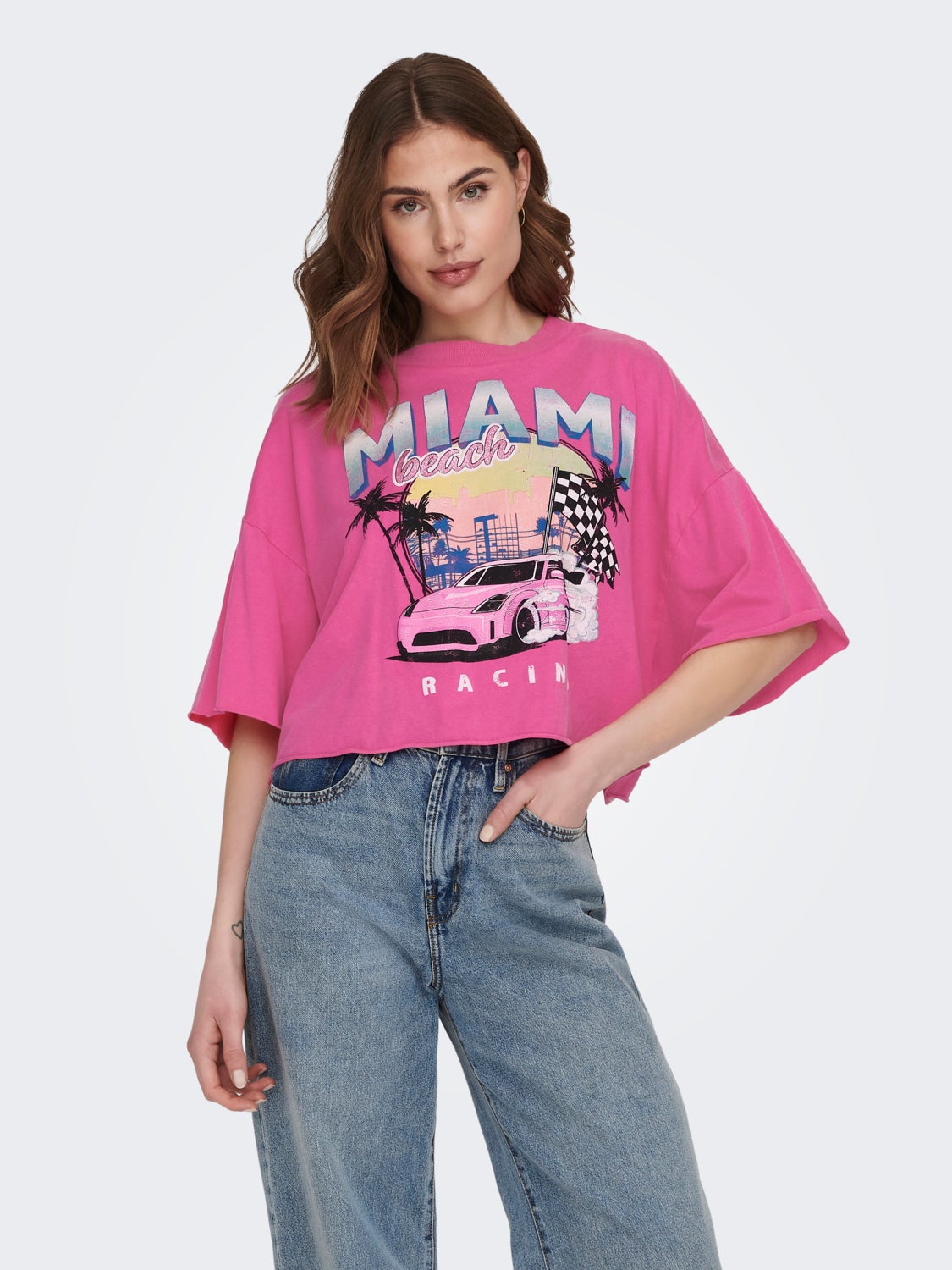 Cropped Boxy Fit T-shirt