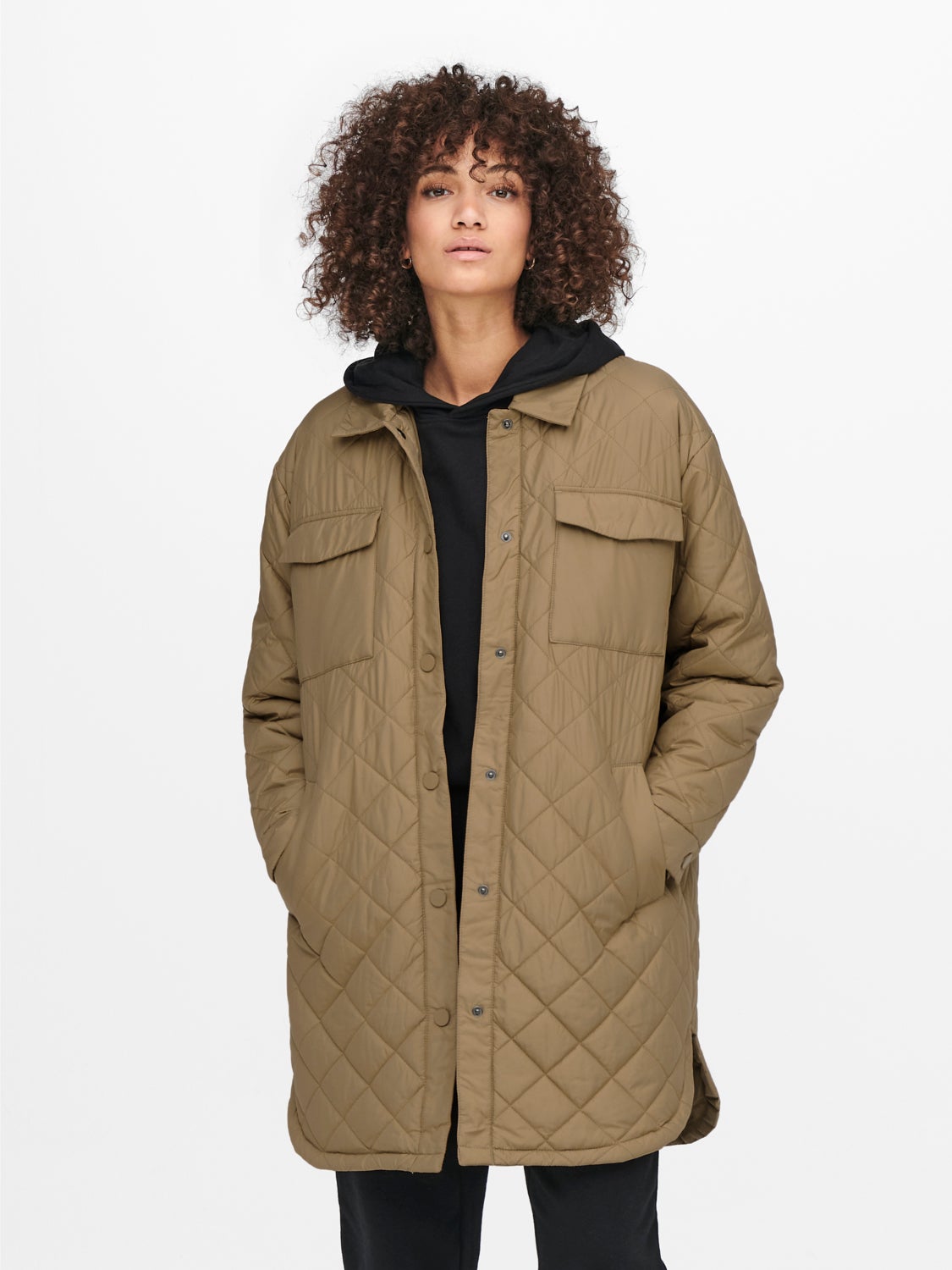 Long quilted Shacket