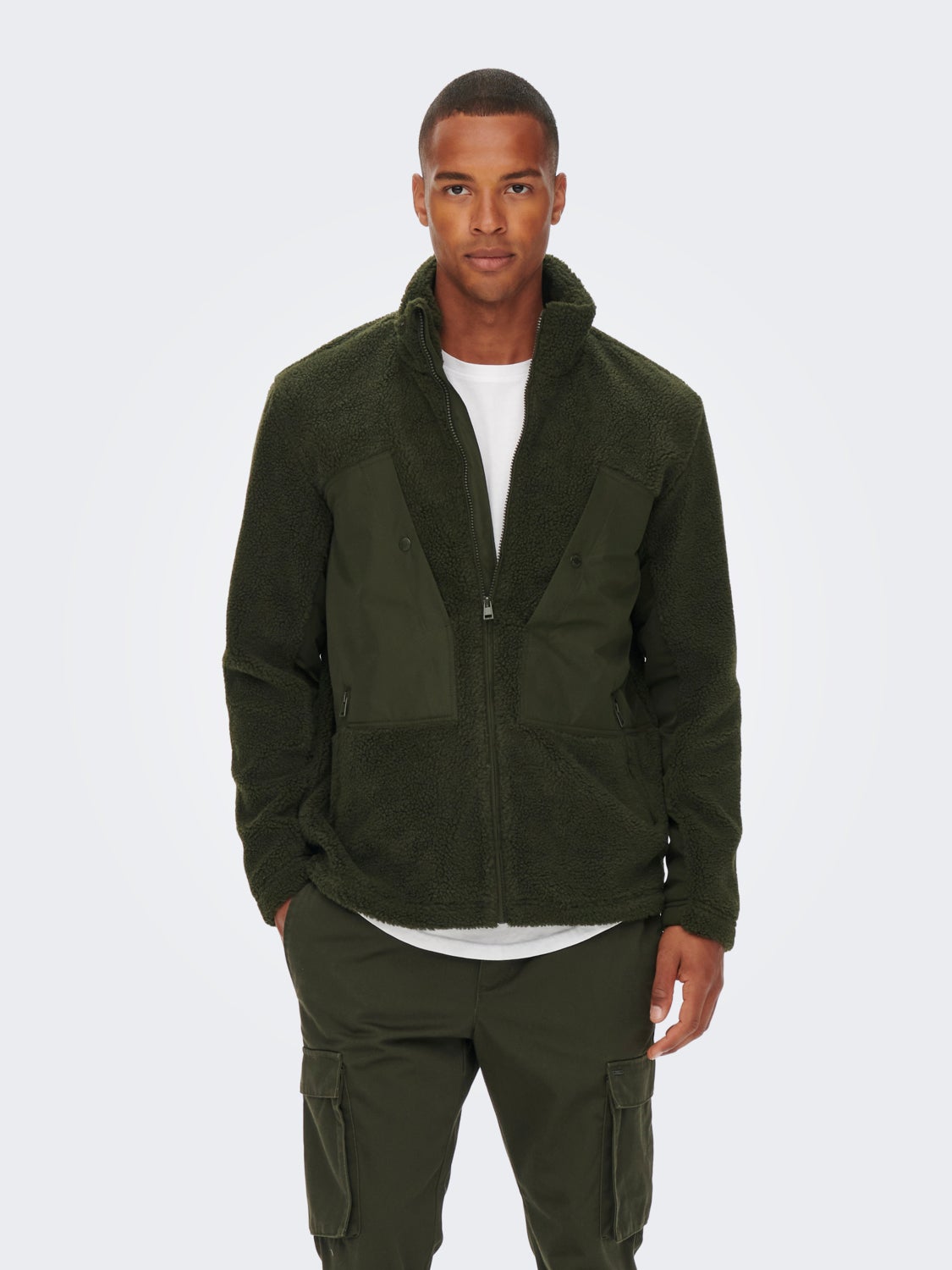 Sherpa mix jacket