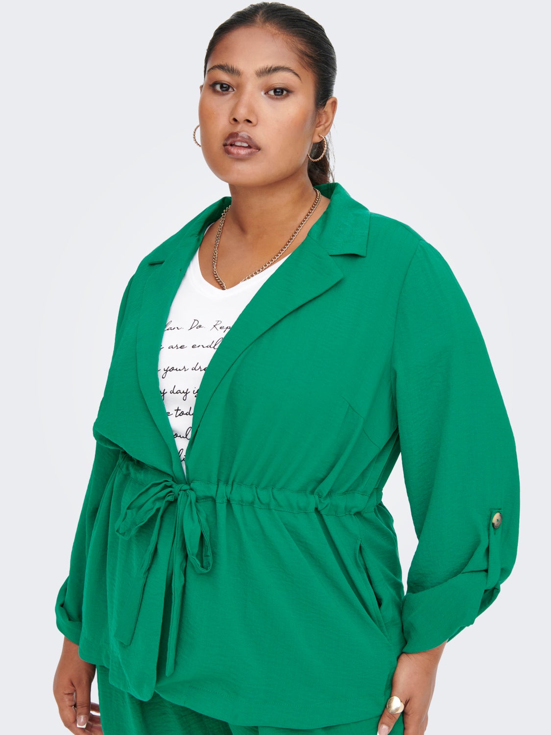 Curvy 3/4 sleeved Jacket