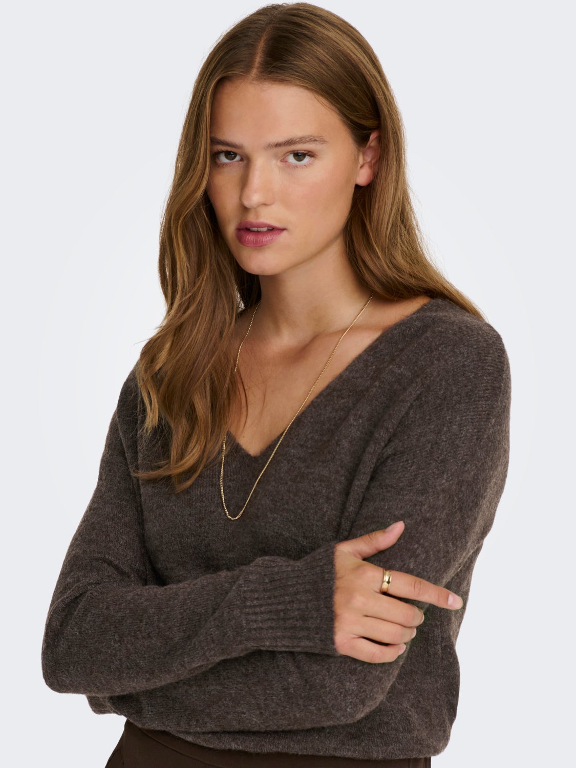 V-neck Knitted Pullover