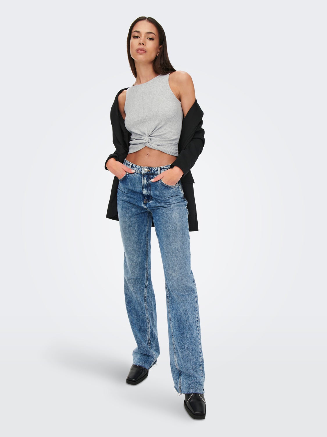 Cropped Sleeveless Top