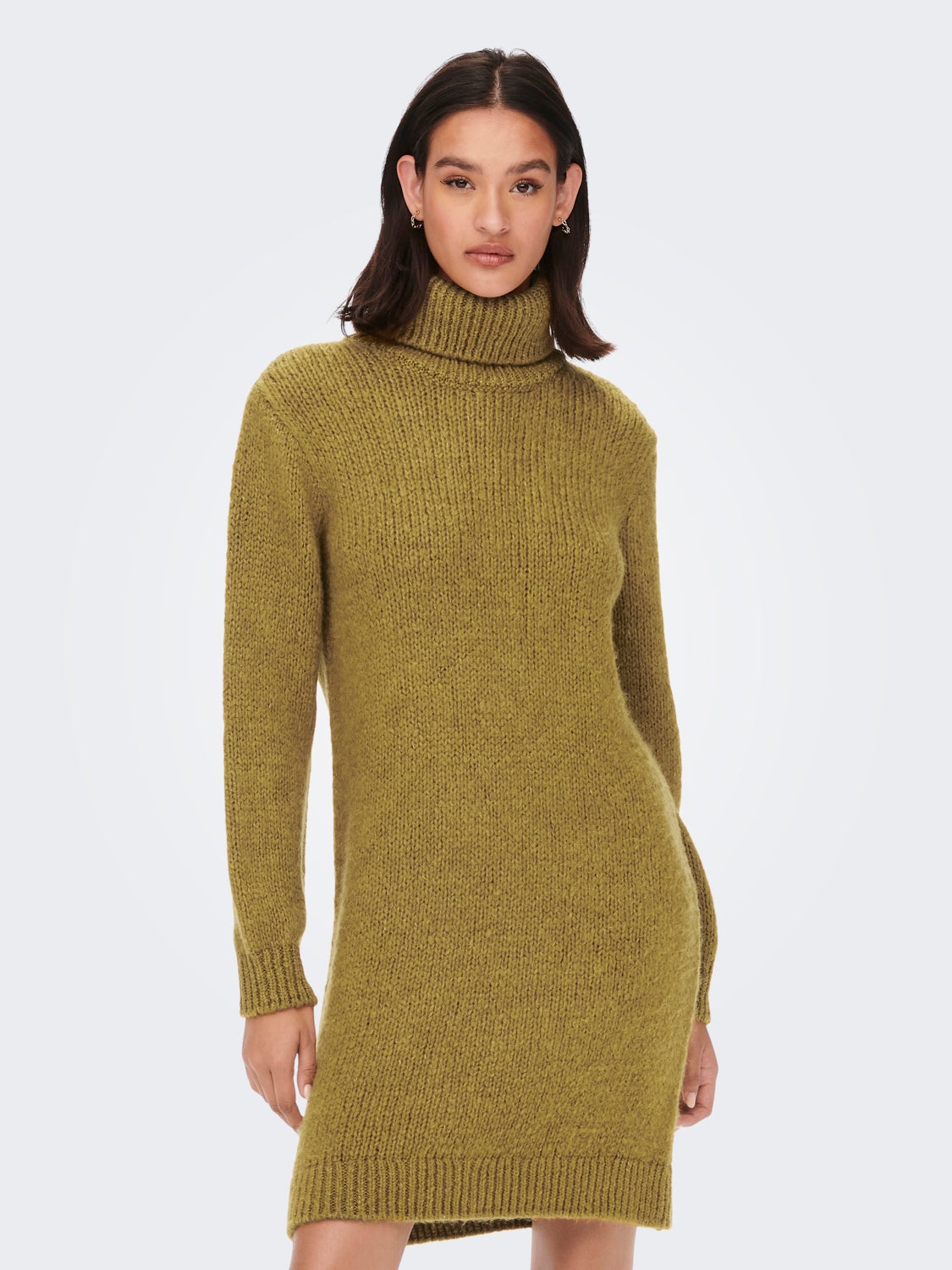 Roll Neck Knitted Dress
