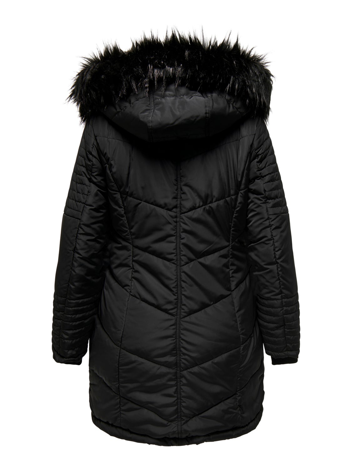 Curvy quilted coat