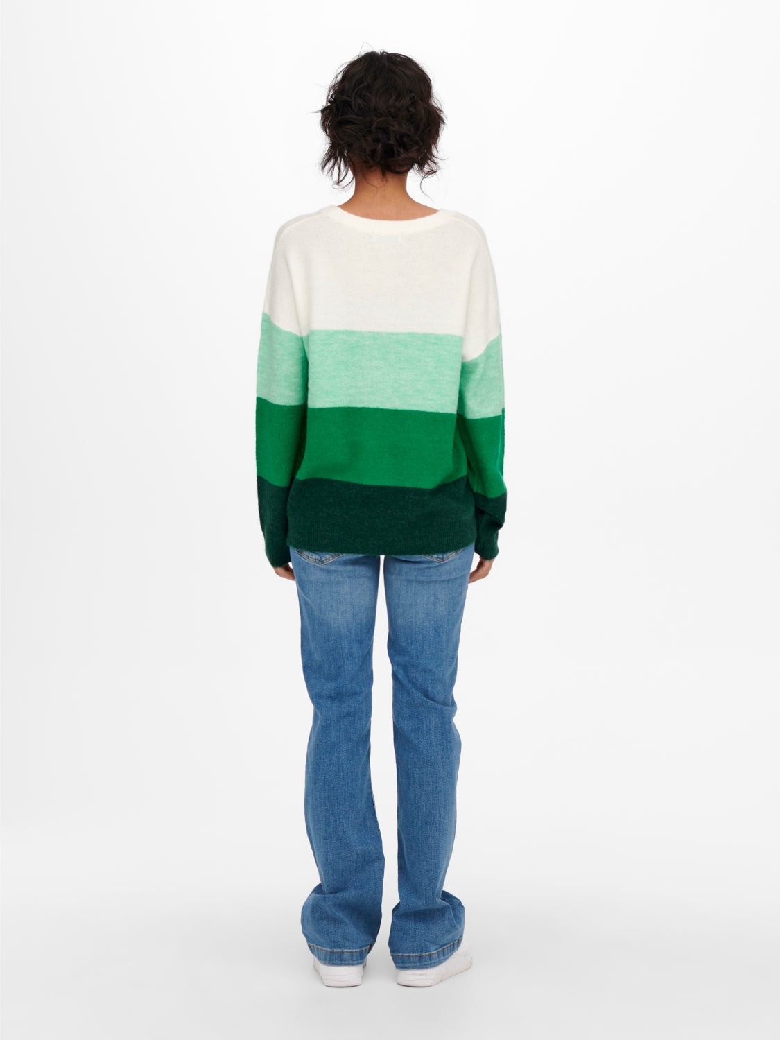 Contrast colored Knitted Pullover