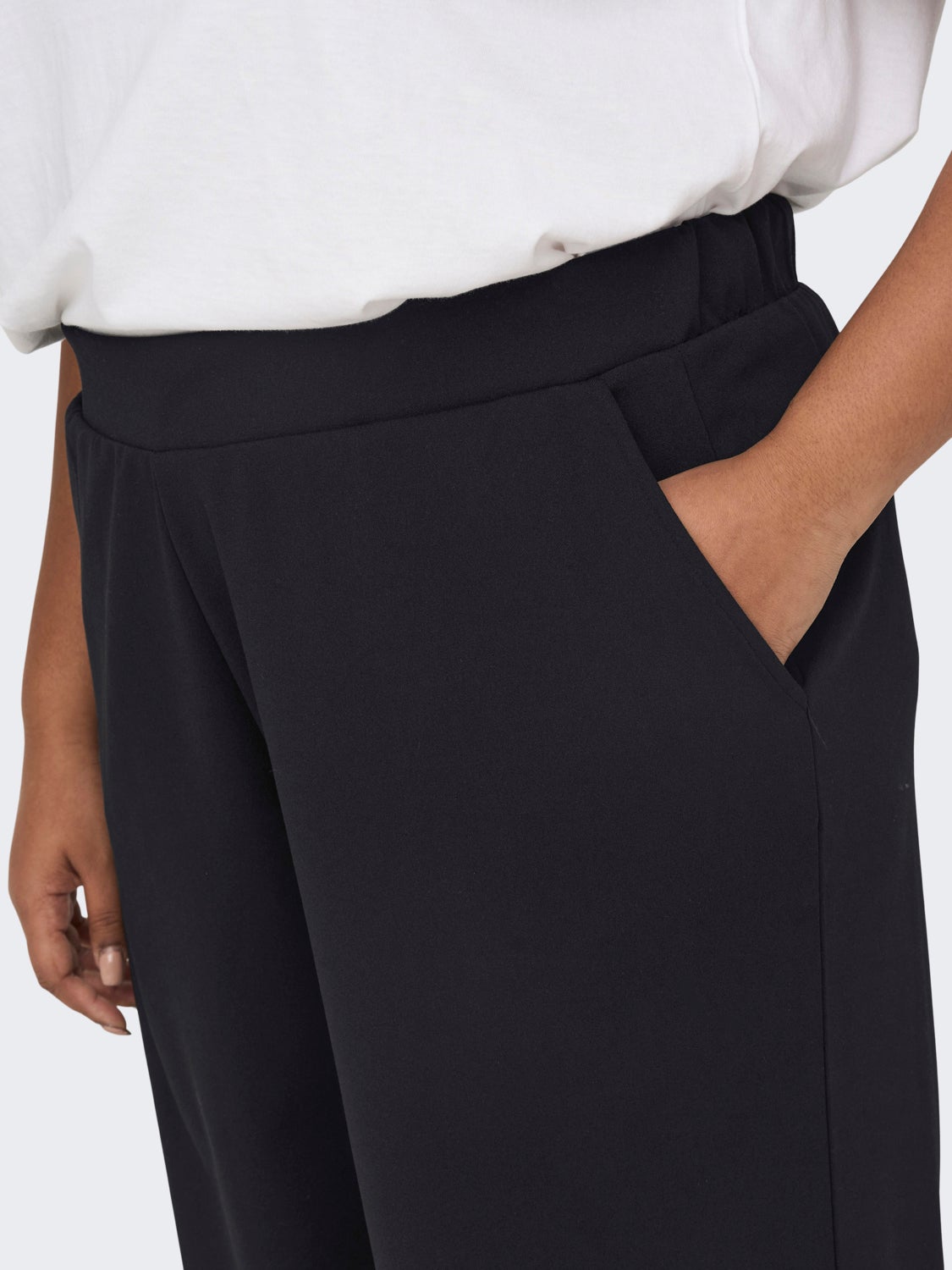 Curvy straight fit trousers