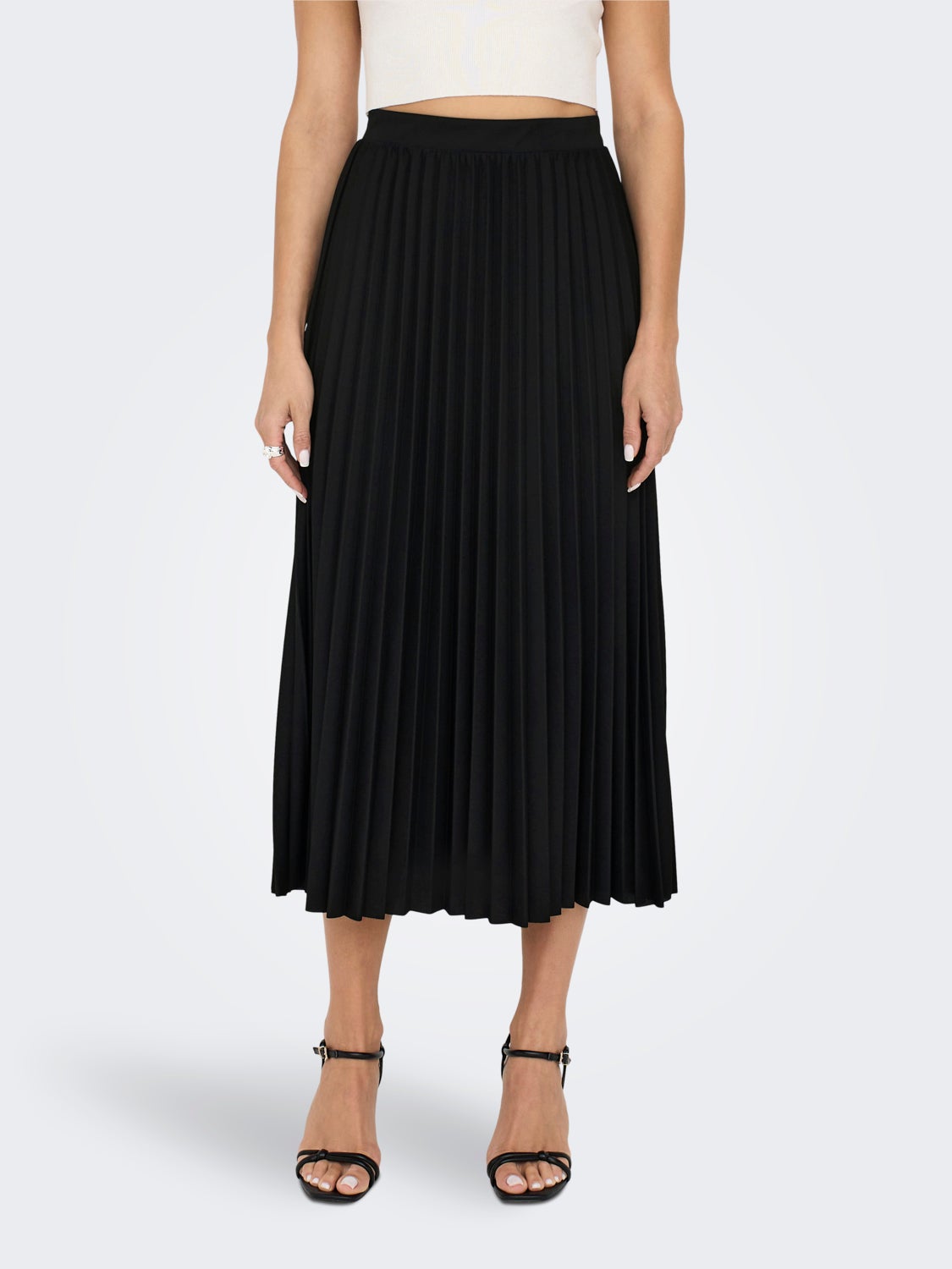 Pleated maxi skirt