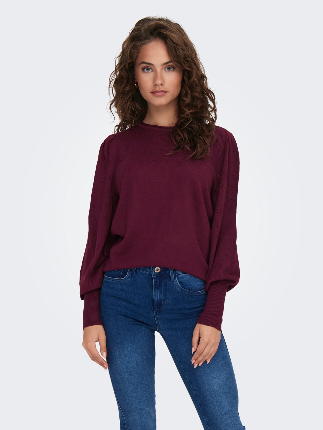 Solid colored Knitted Pullover