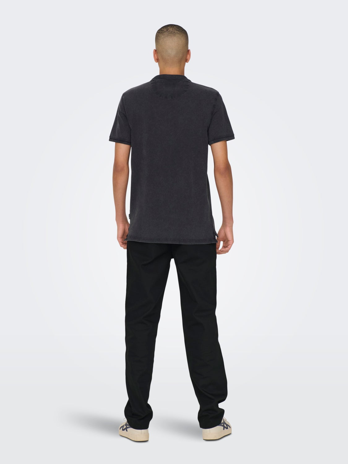 Slim Fit O-Neck Polo-Shirt