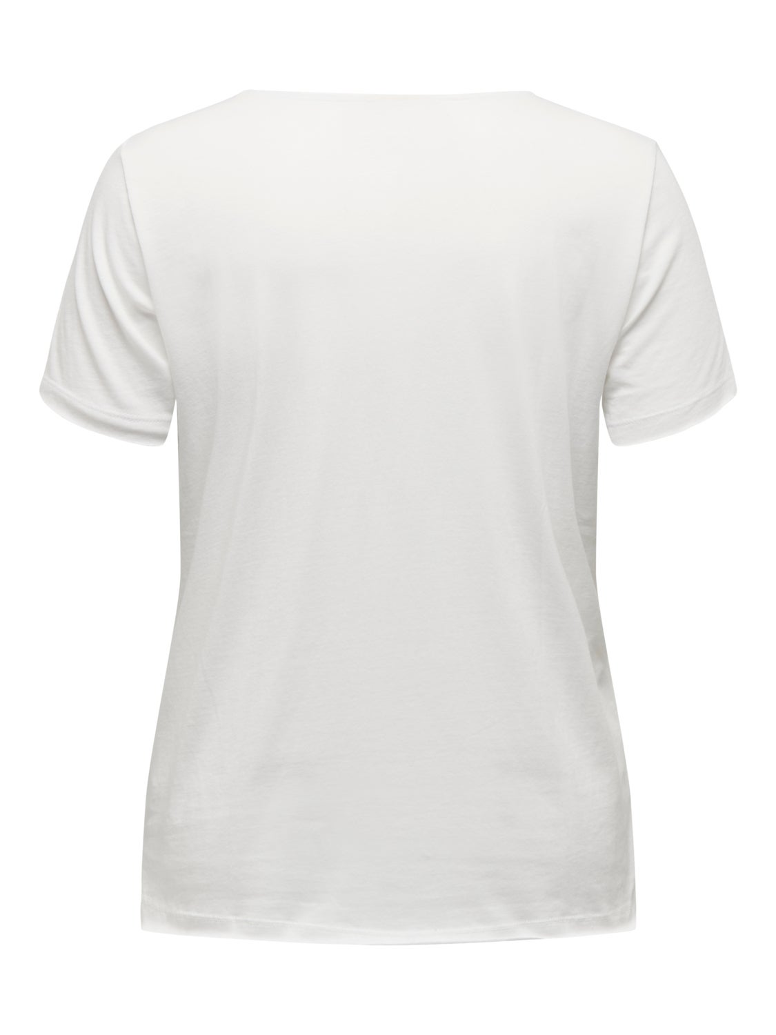 Curvy Printed v-neck T-shirt