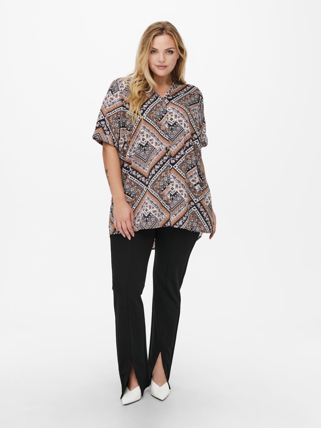 Curvy printed Shirt