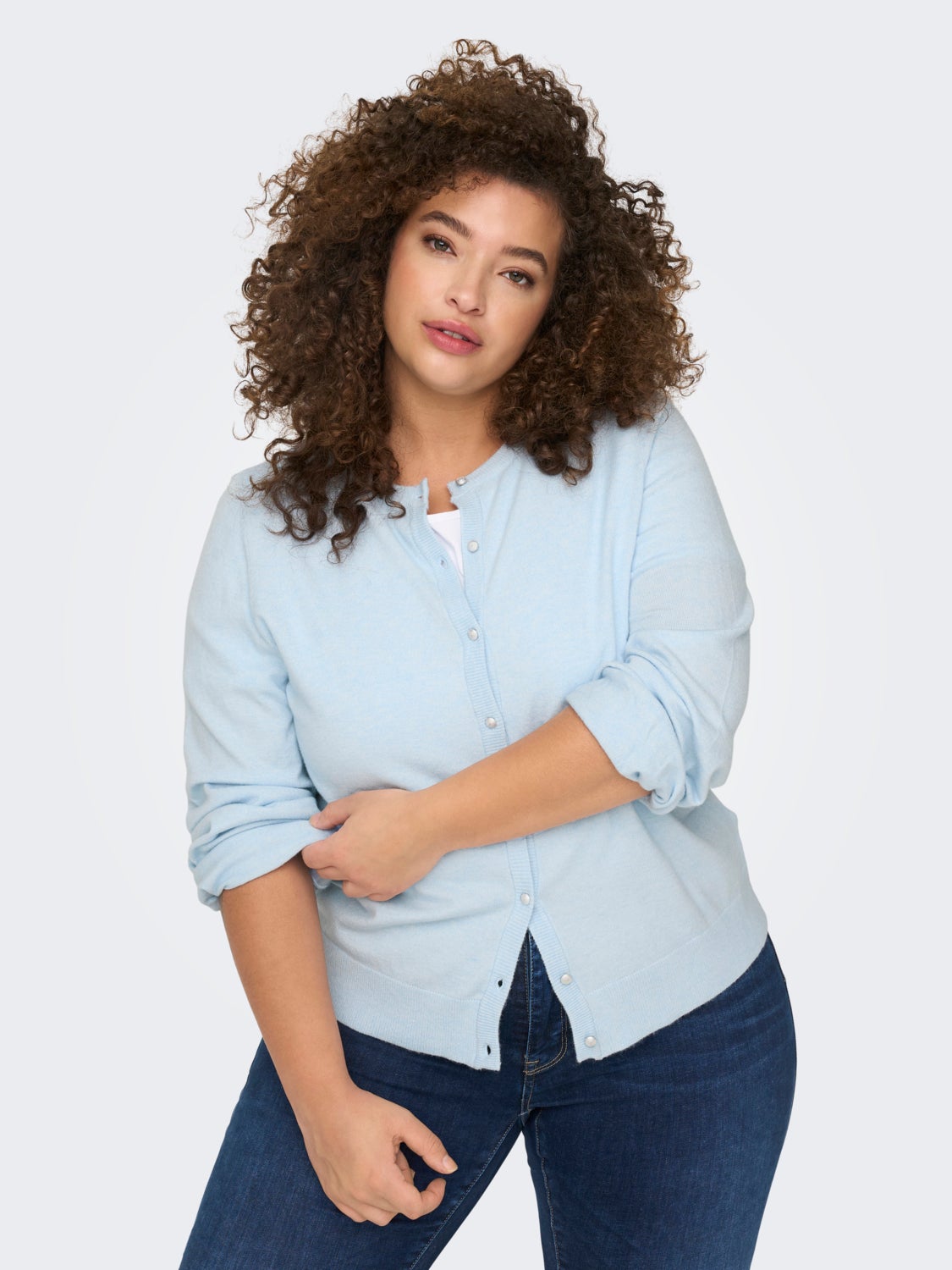 Curvy Knitted Cardigan