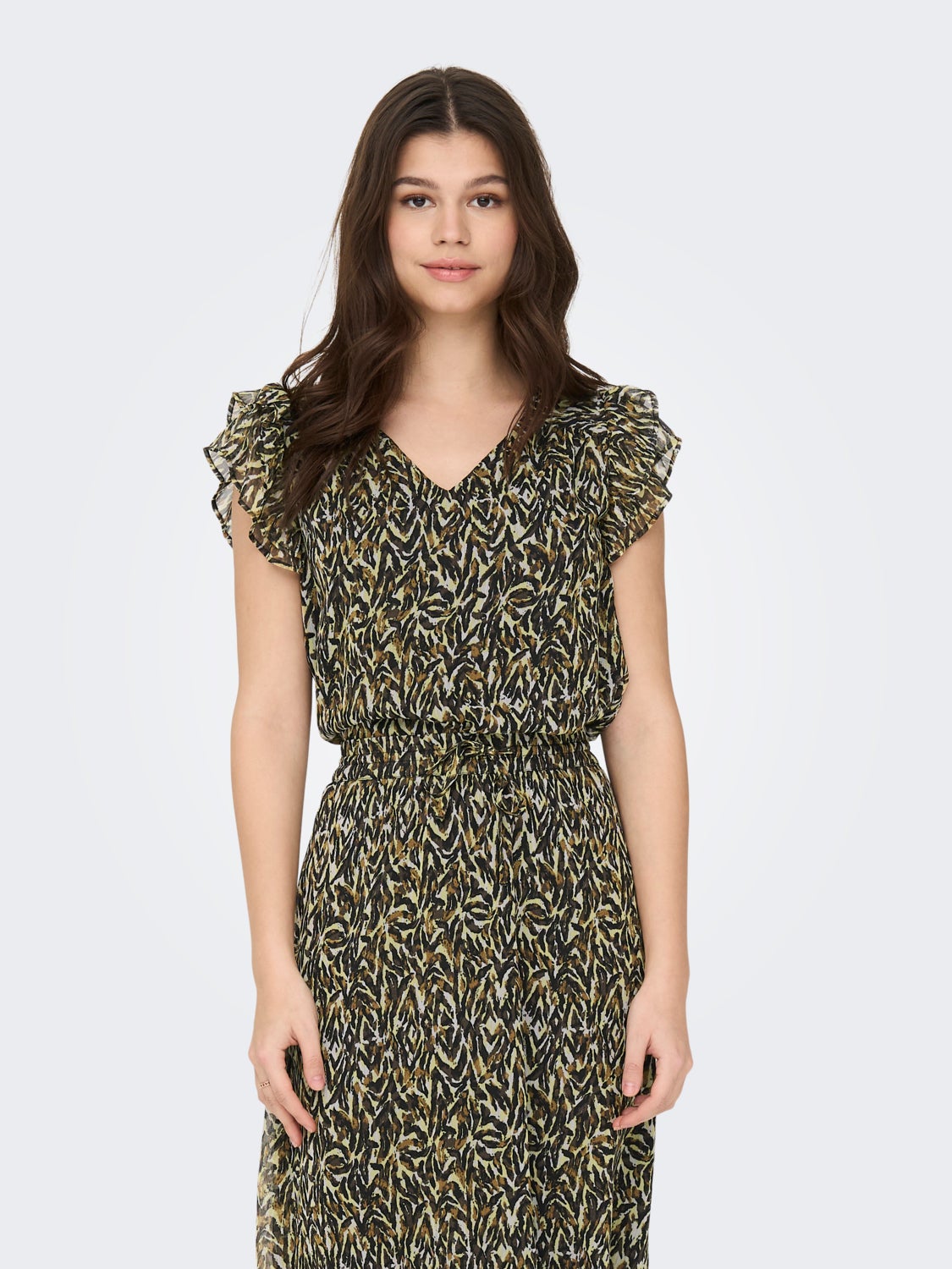 Regular Fit V-Neck Top