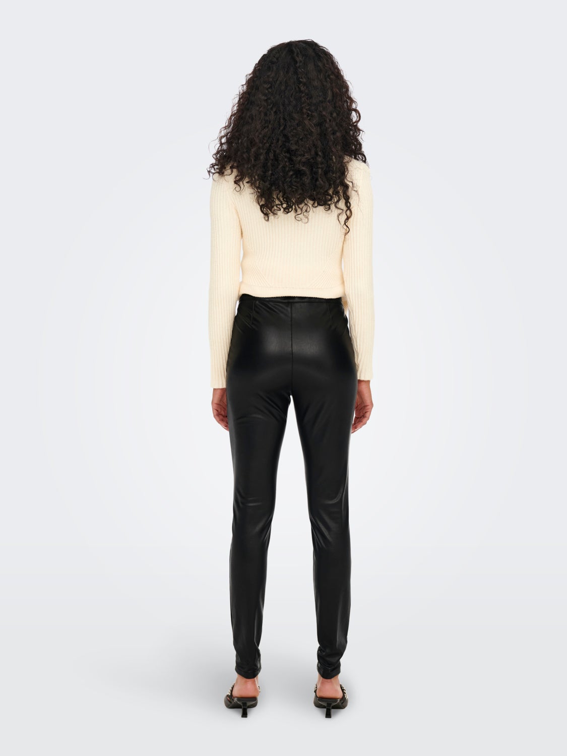 Faux leather zip Trousers