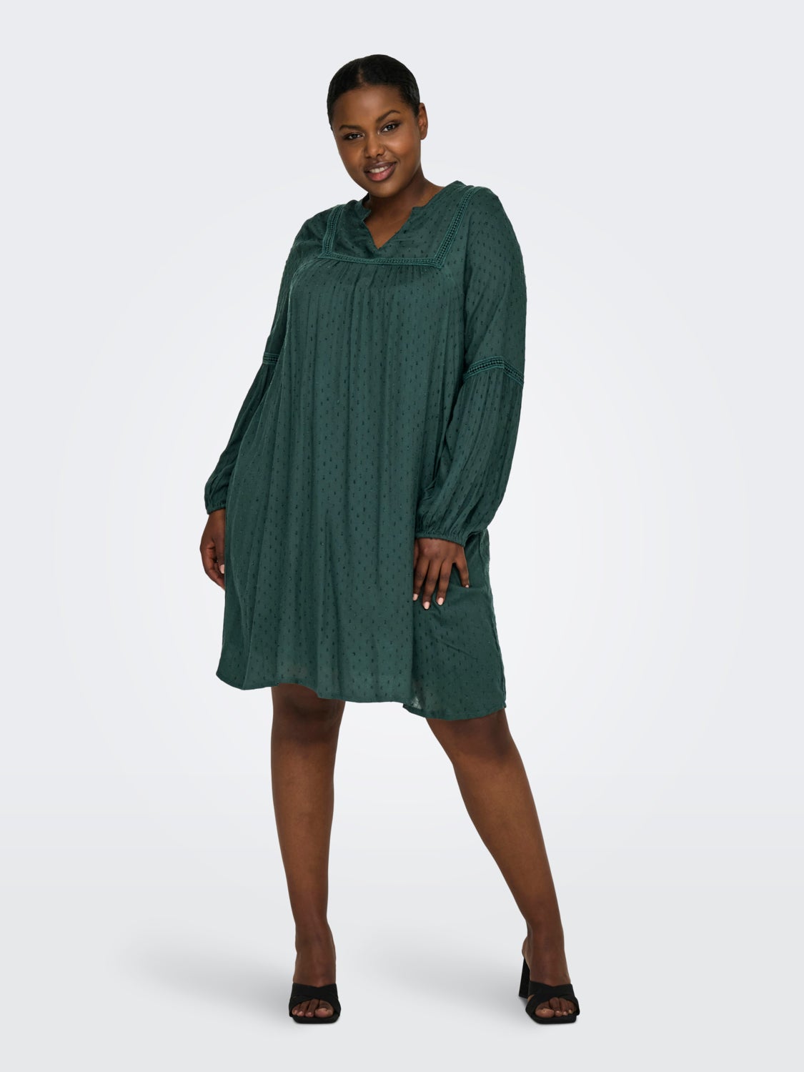 Curvy 2-layer viscose dress
