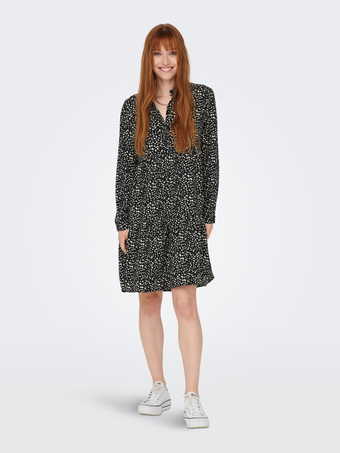 Mini dress with print