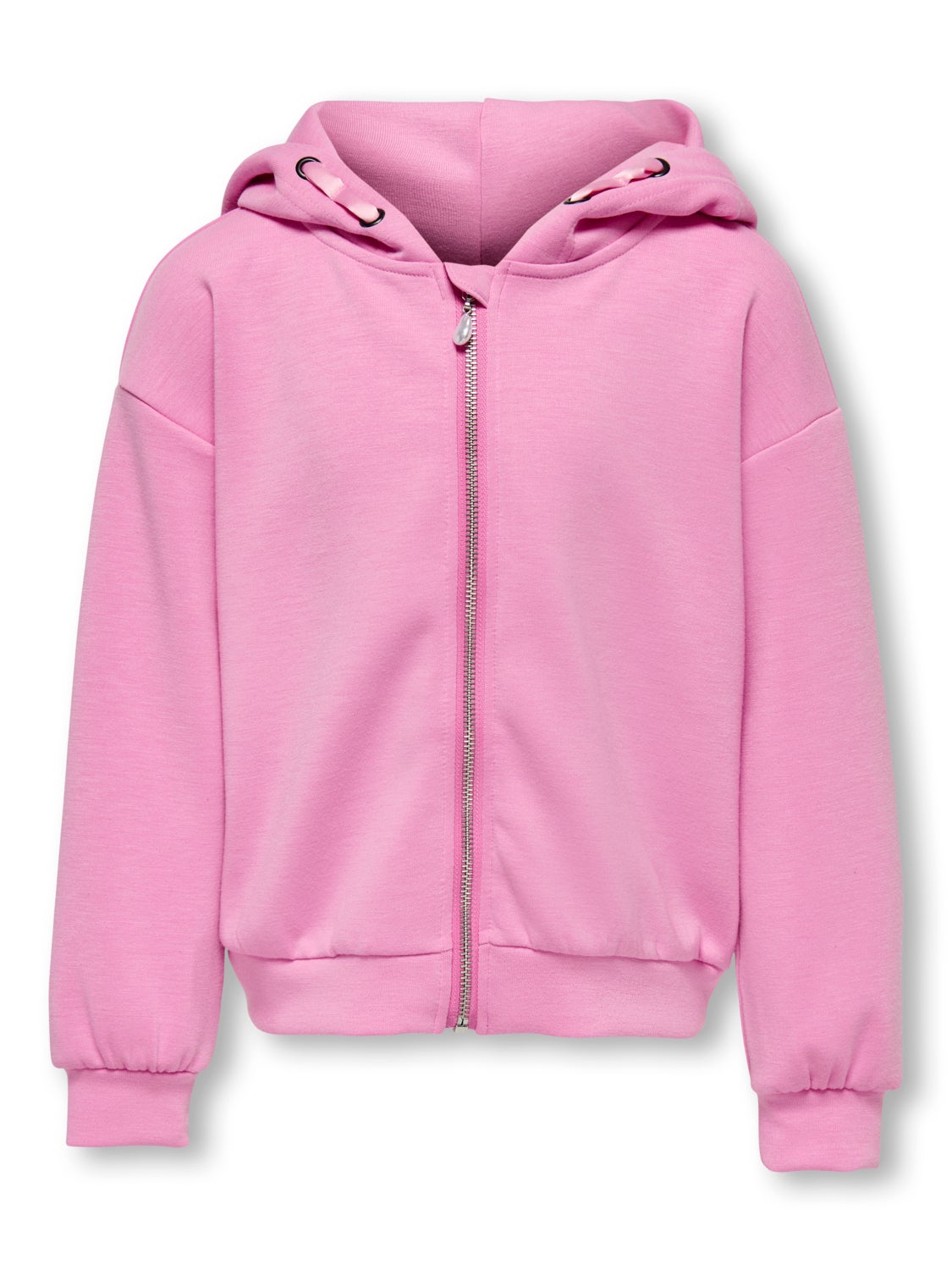 Solid Color Zip Hoodie