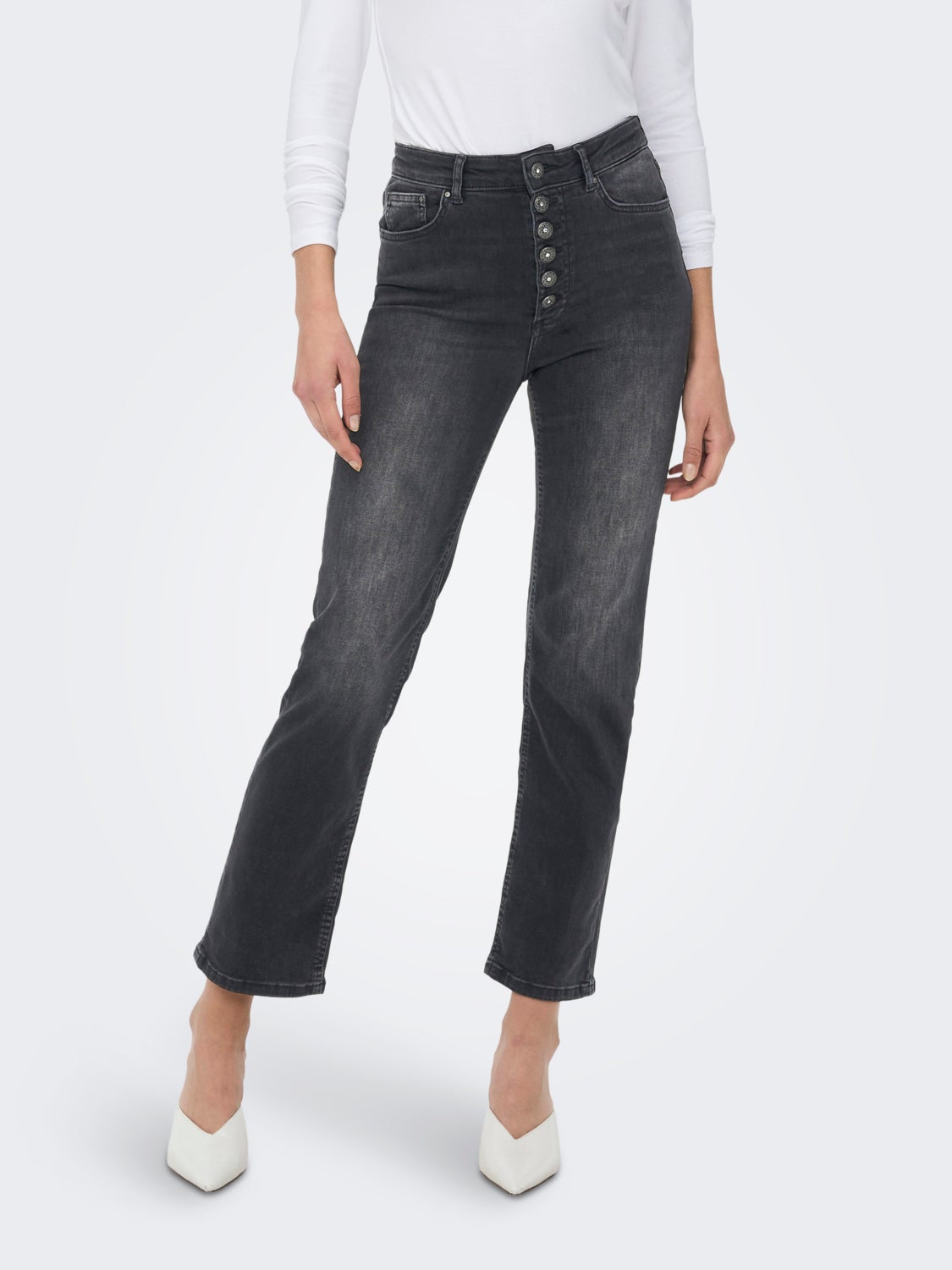 ONLEvelina hw ank Straight fit jeans