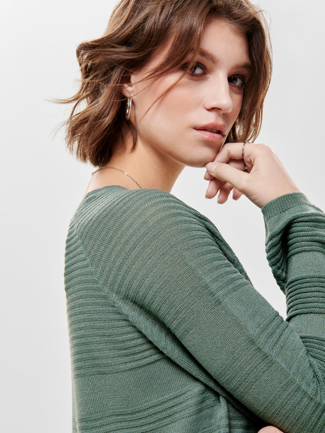 Texture Knitted Pullover