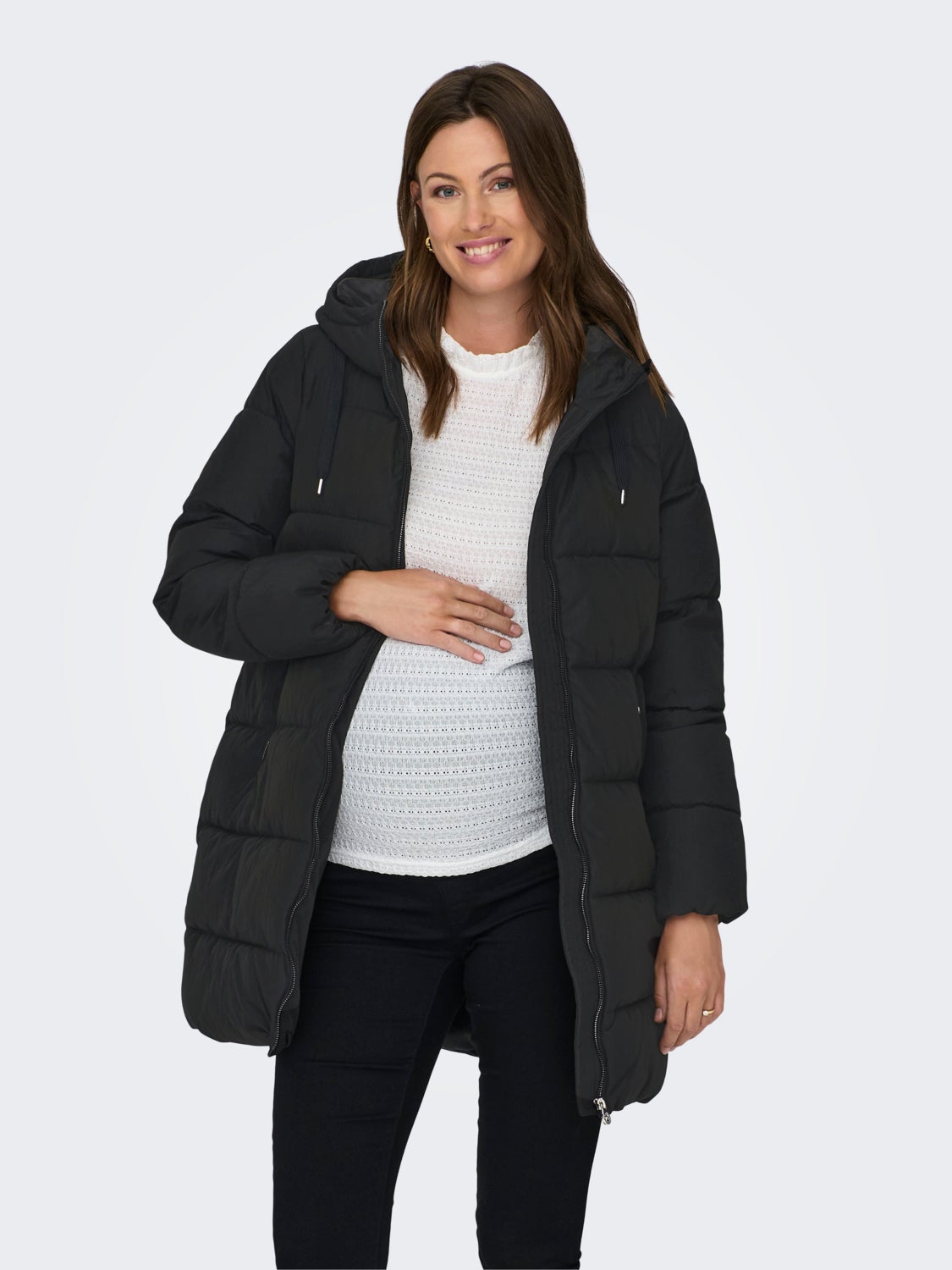 Mama Puffer coat with hood