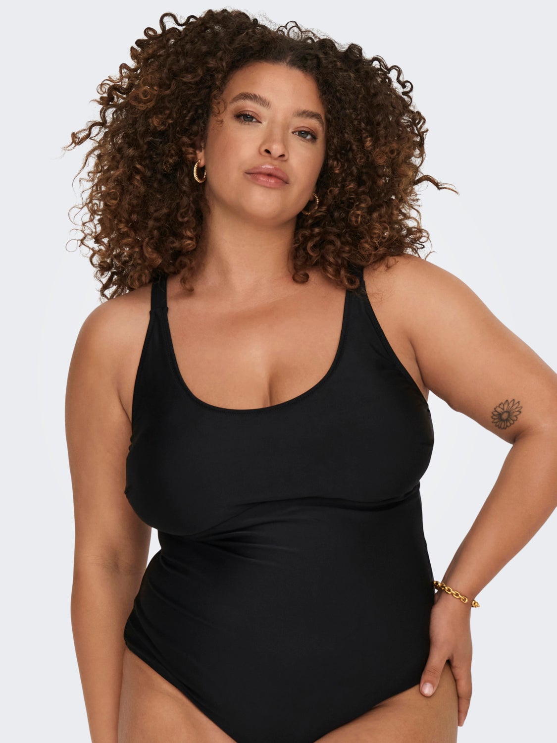 Curvy Swimsuit With Adjustable Straps