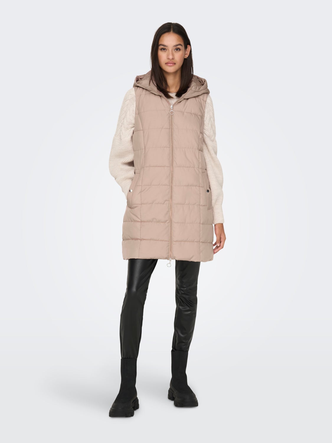 Long hooded Waistcoat