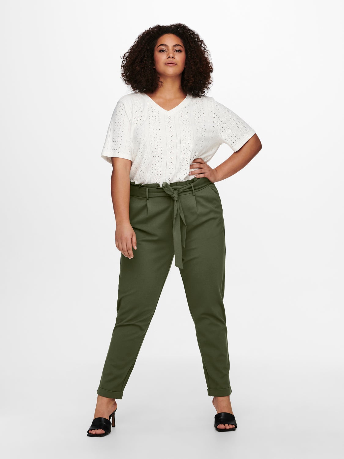 CurvyGoldtrash paperbag Trousers