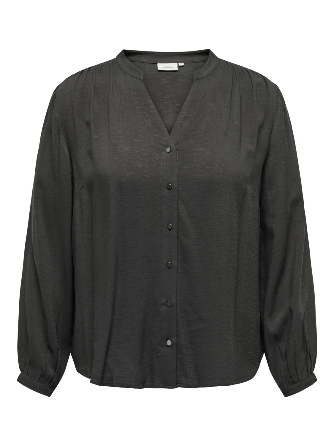 Curvy china collar shirt