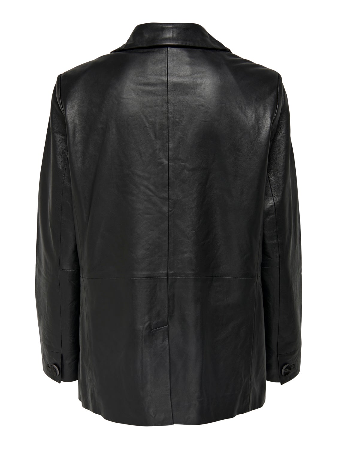 Loose Fit Leather Blazer