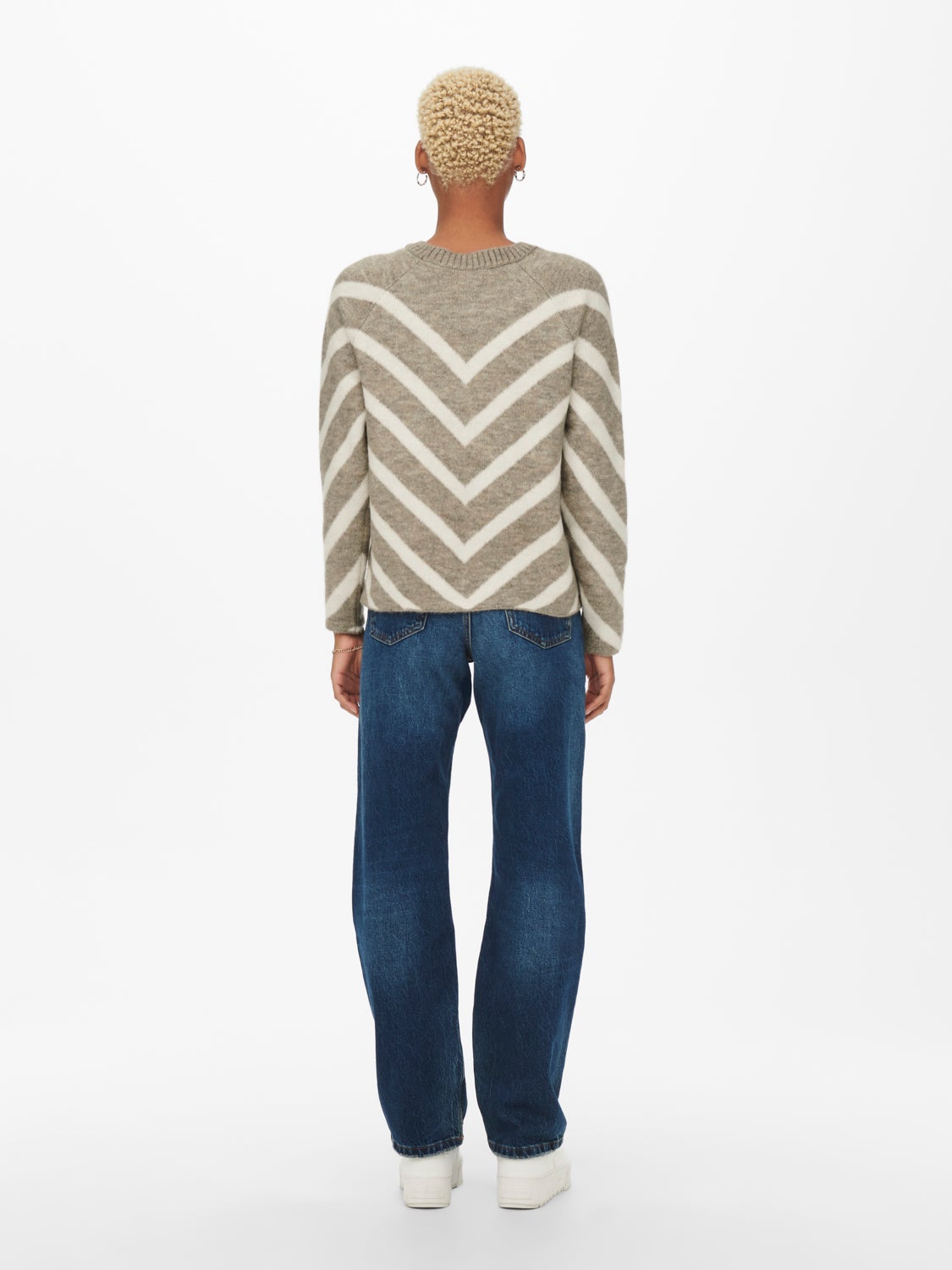 Zig zag Knitted Pullover