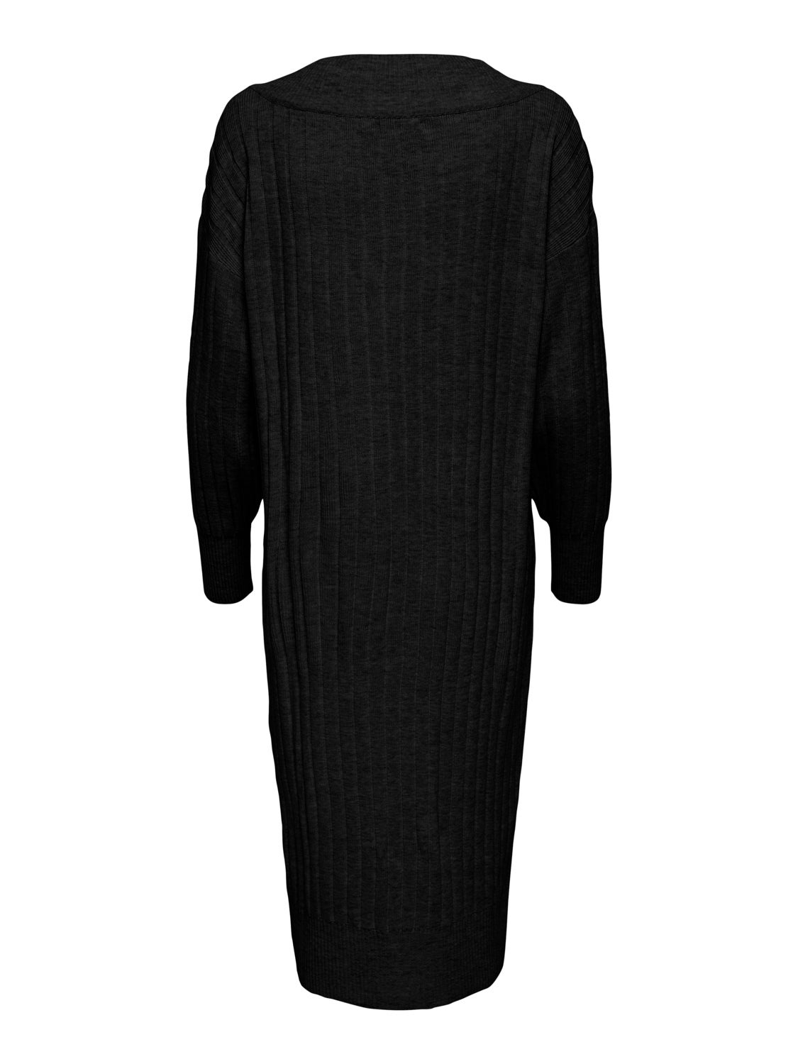 Midi V-Neck Knitted Dress