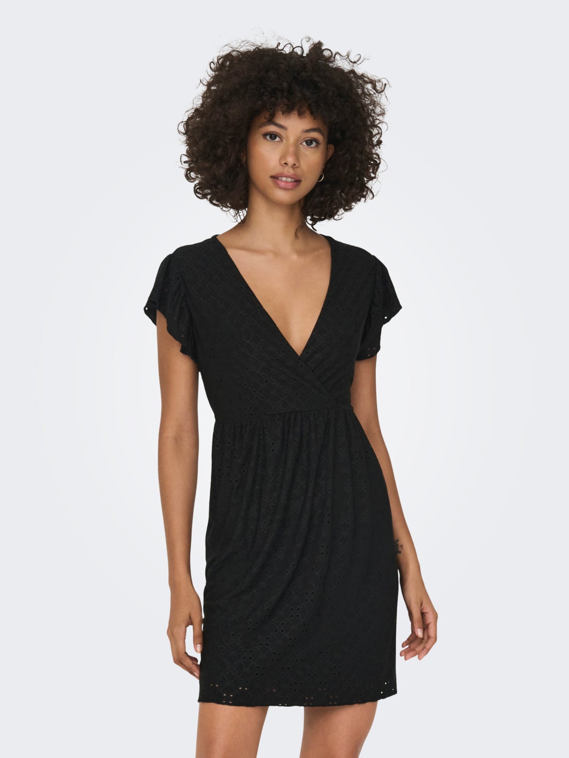 Loose Fit V-Neck Short dress