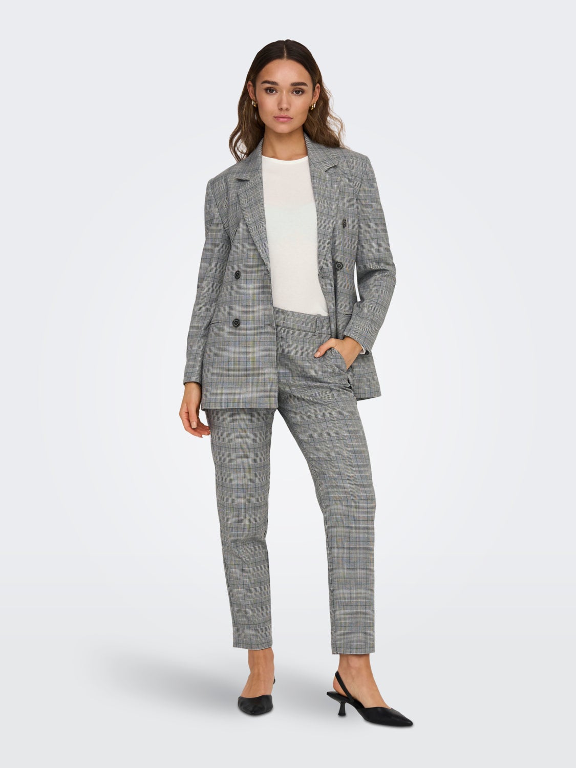 Checked blazer