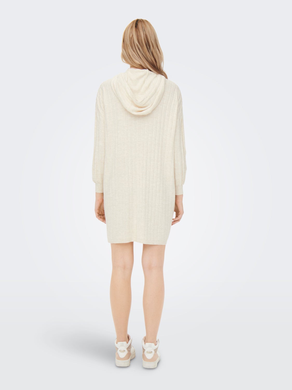 Knitted hoodie dress
