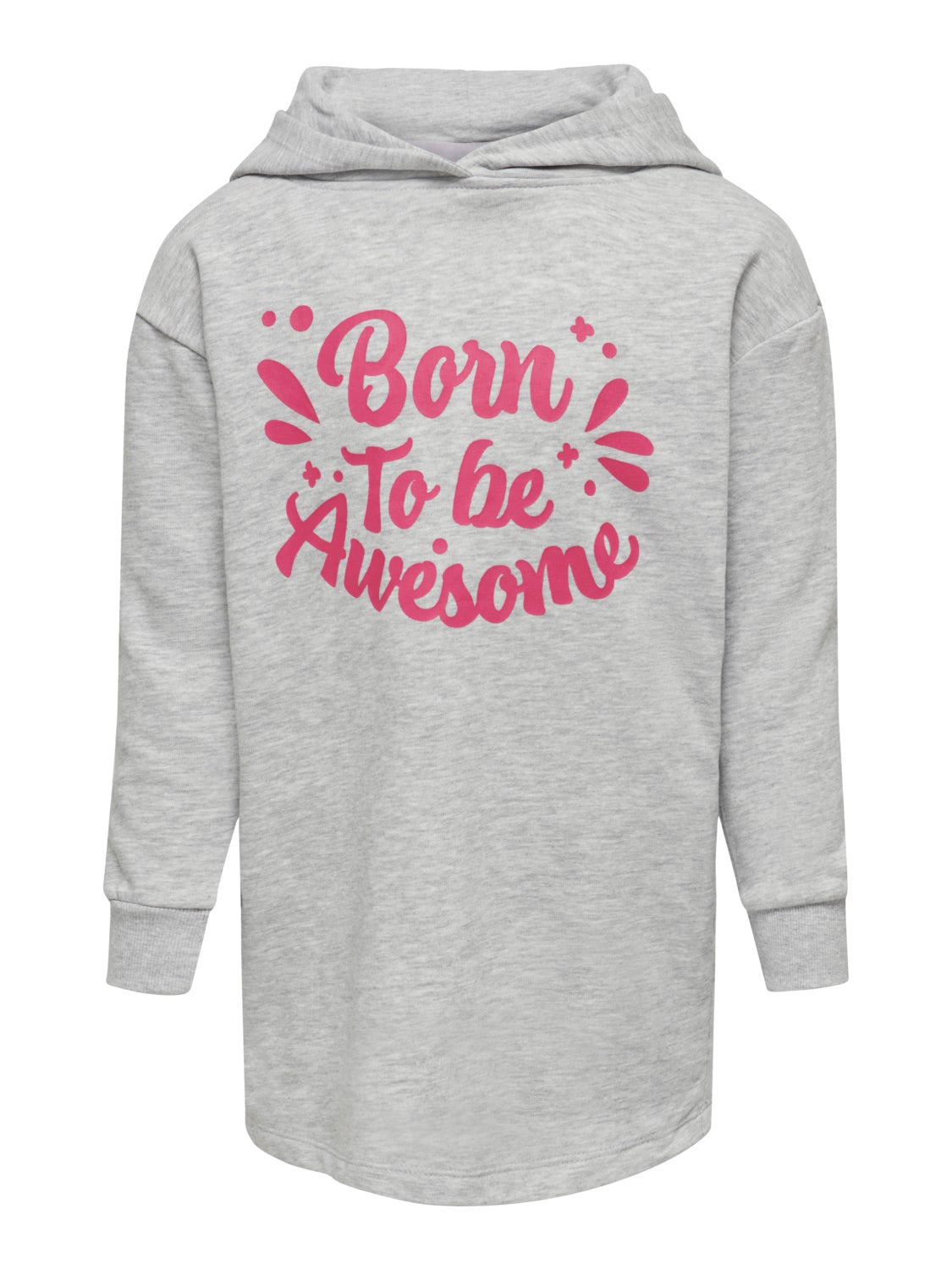 Printed hood sweat Dress