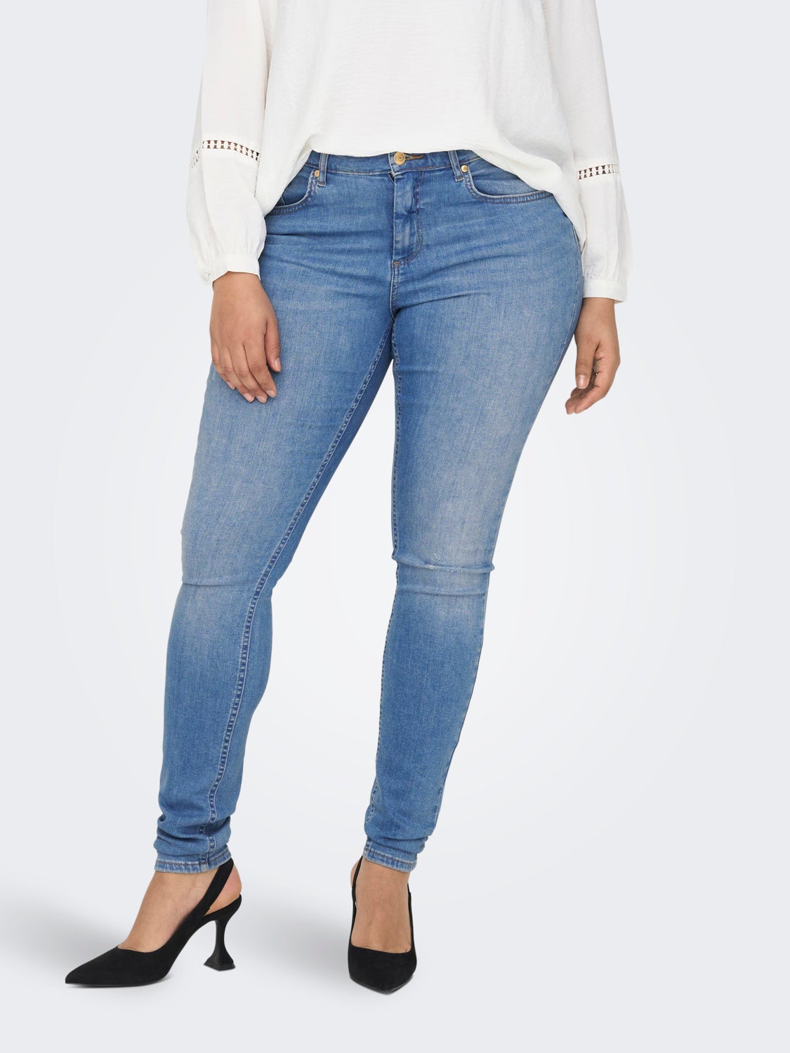 Skinny Fit Mid waist Jeans