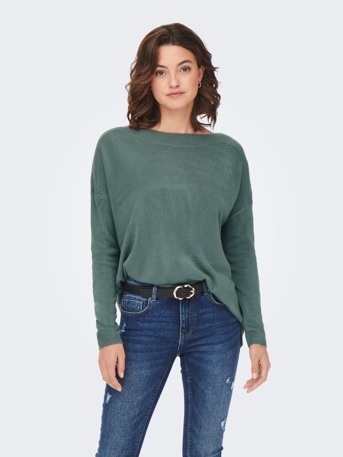 Solid colored Knitted Pullover