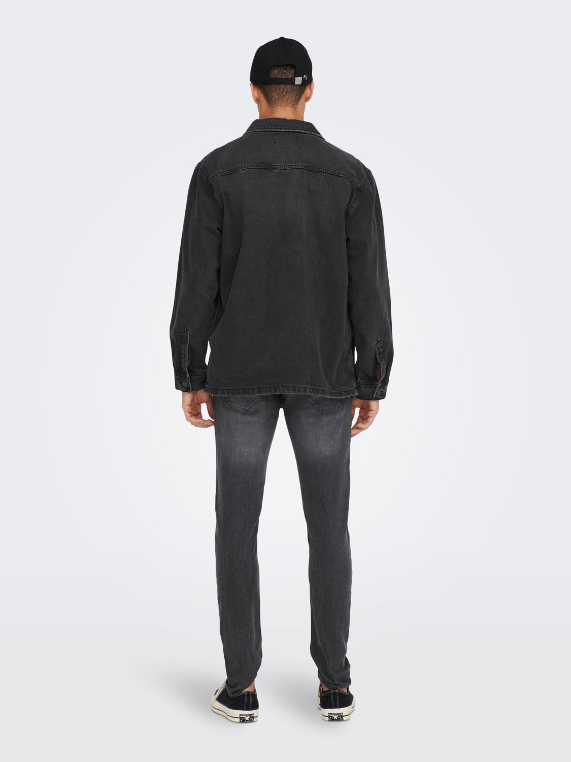 Denim shacket