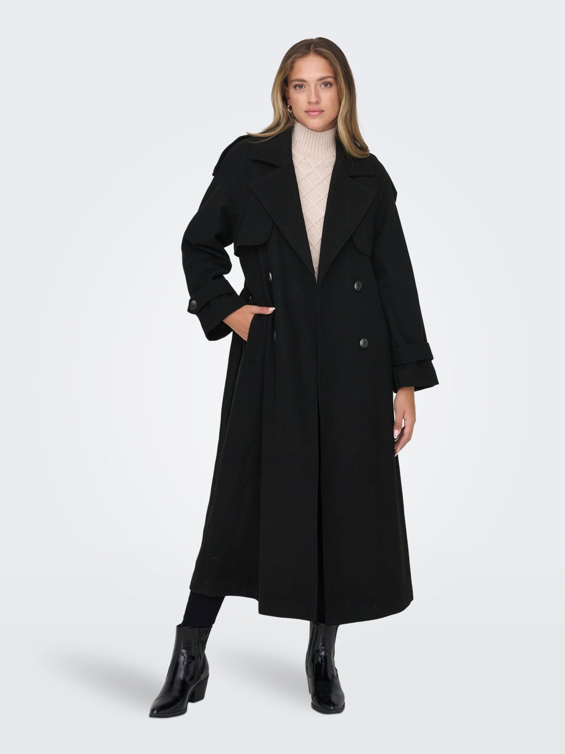 Classic long trench coat