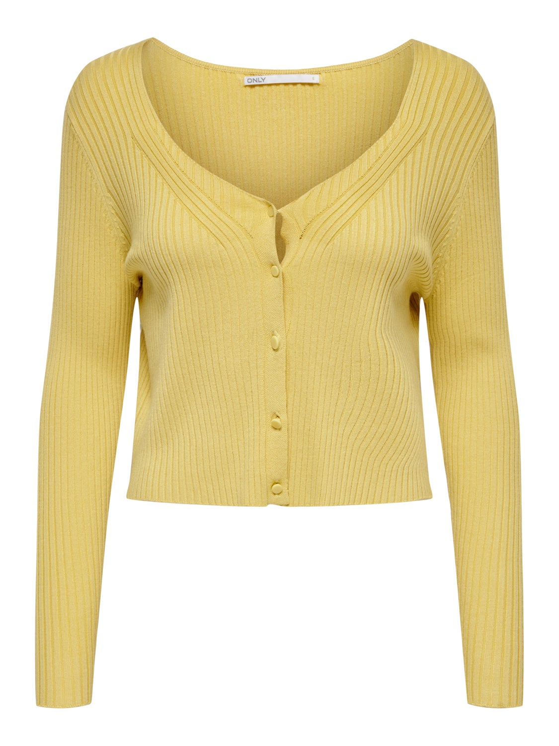 Fitted V-neck Knitted Cardigan