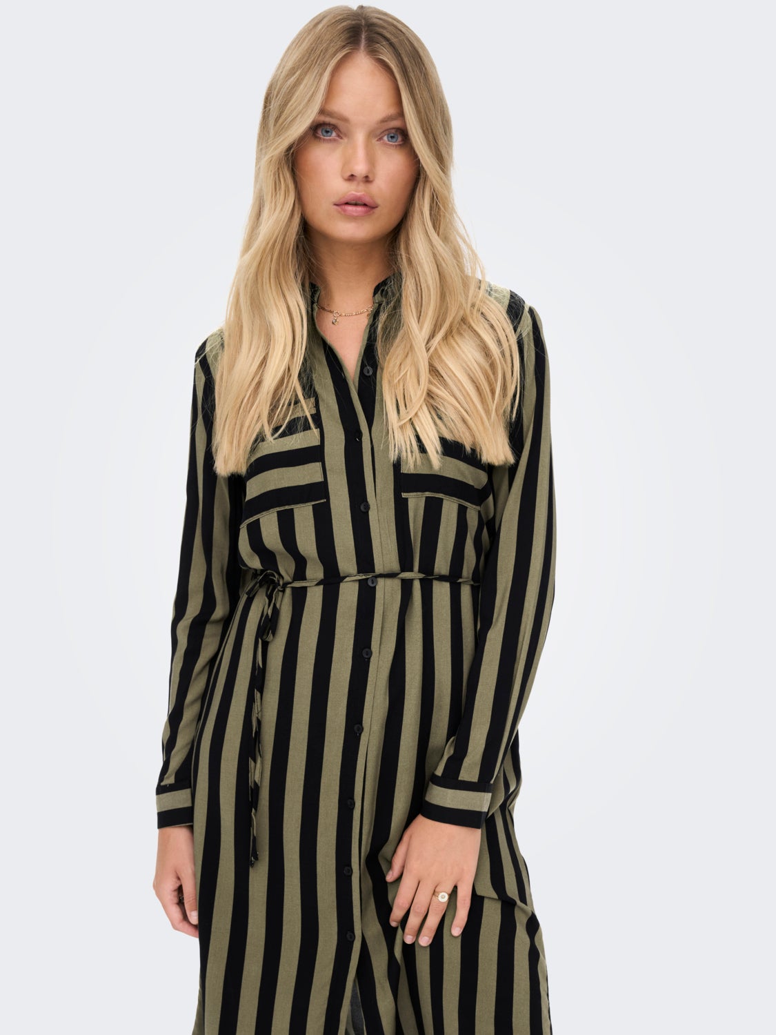 mini striped Shirt dress